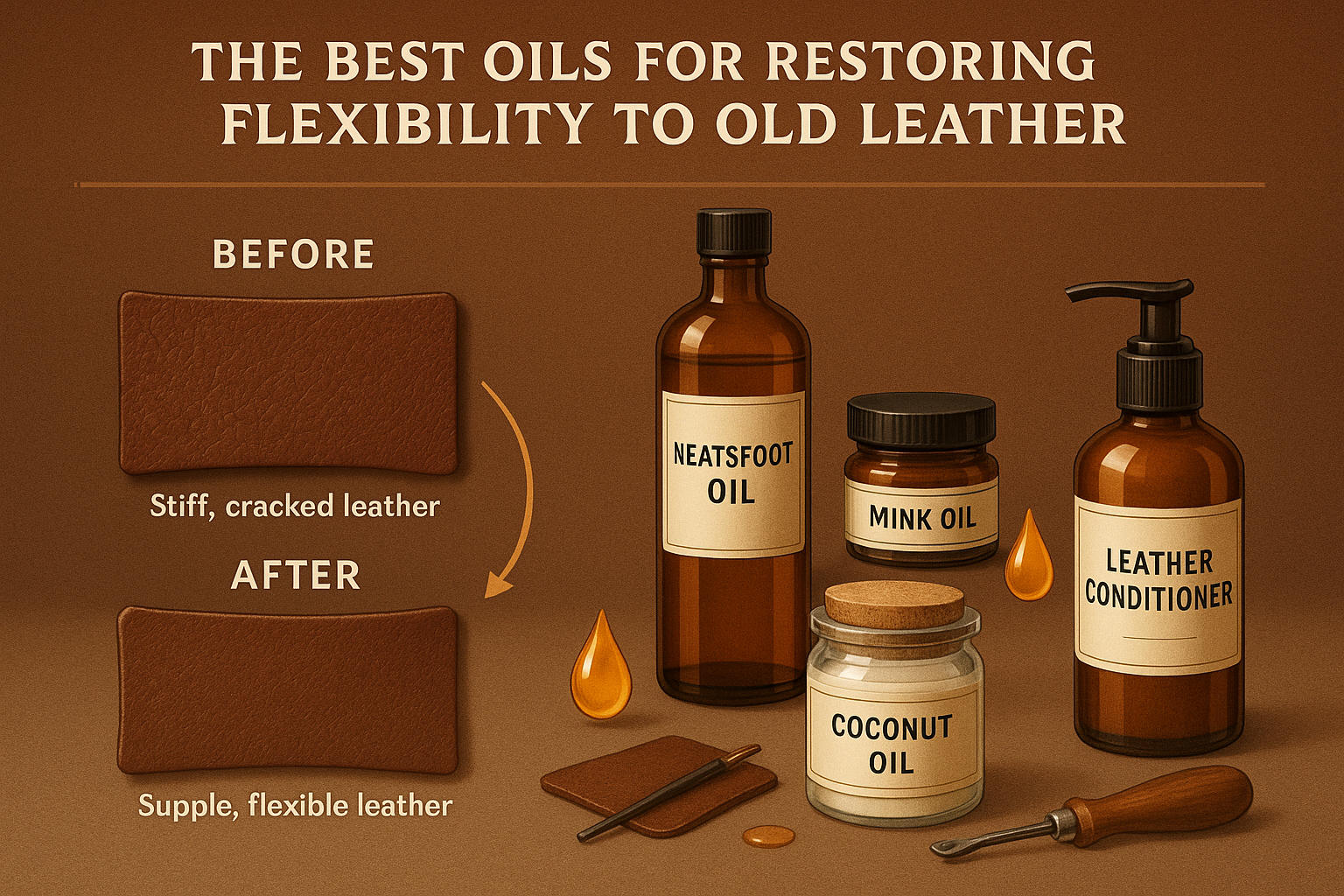 Best oils to restore flexibility to old leather